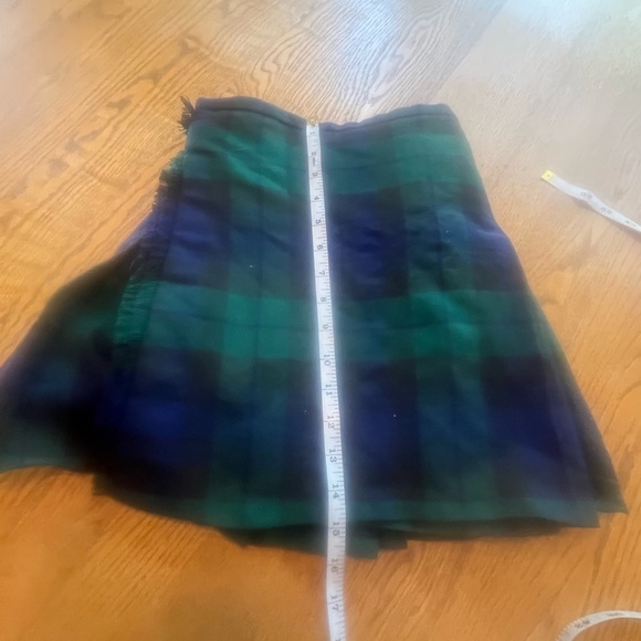 Scottish Highland Children’s 3-4 Black Watch Tartan Kilt Green Blue - Picture 5 of 7